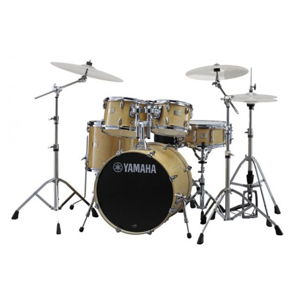 Yamaha Bateria Stage Custom Birch SBP2F5 Natural Wood + HW680 sem Pratos