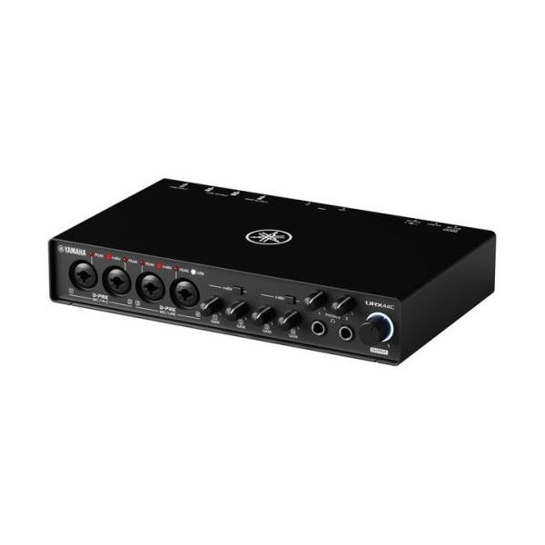 Yamaha Interface de Áudio URX44C USB-C com 4 Pré-Amplificadores D-PRE e MIDI I/O