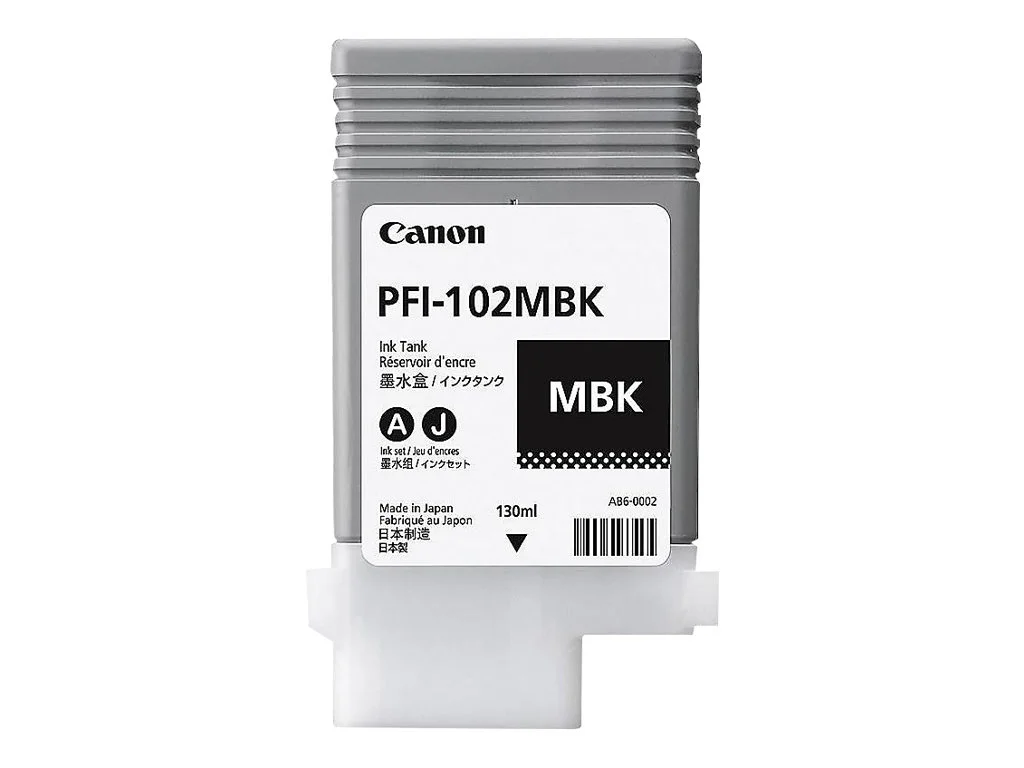 Canon PFI102 Preto Mate Cartucho de Tinta Original – 0894B001