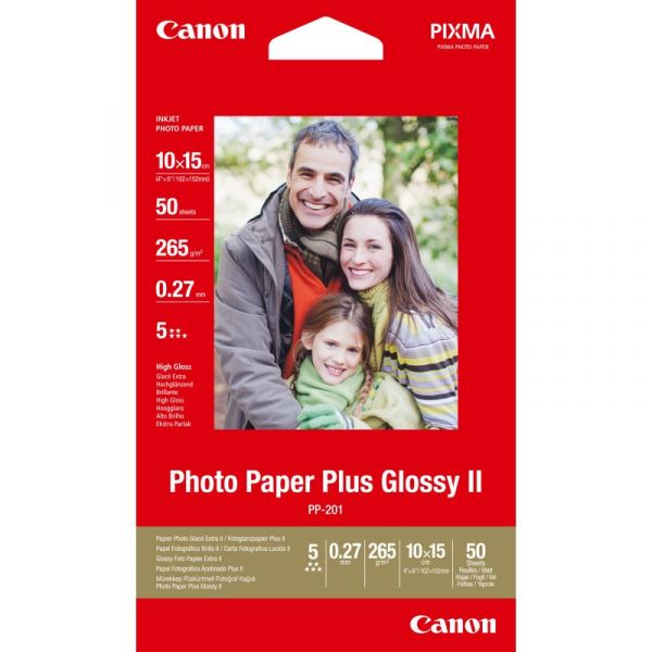 Canon Papel Foto Plus PP-201 4X6 (50 folhas)