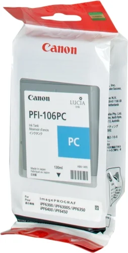 Canon PFI106 Azul Photo Cartucho de Tinta Original – PFI106PC/6625B001