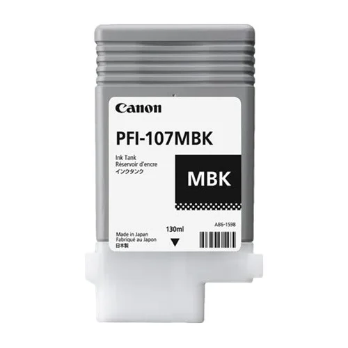 Canon PFI107 Preto Mate Cartucho de Tinta Original – PFI107MBK/6704B001
