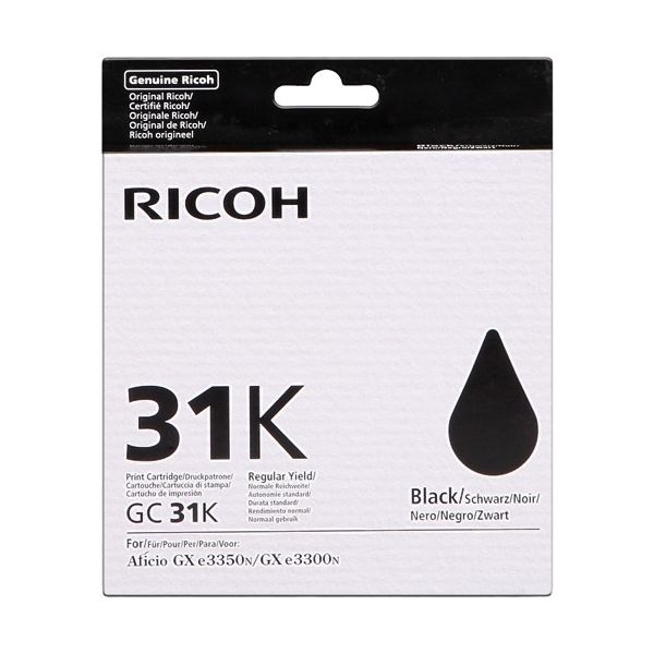 Tinteiro Ricoh GC - Cartucho de impress o - 1 x preto - para Aficio GX e3300N GX e3350N IPSiO GX e3300 - 405688