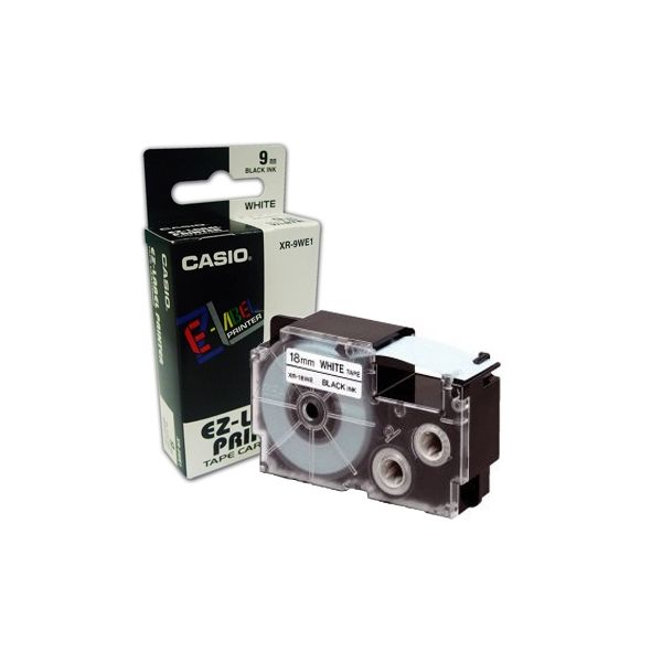 Casio Fita de Gravação p/ Etiquetadora 12mm White/Black - CASXR-12WE1