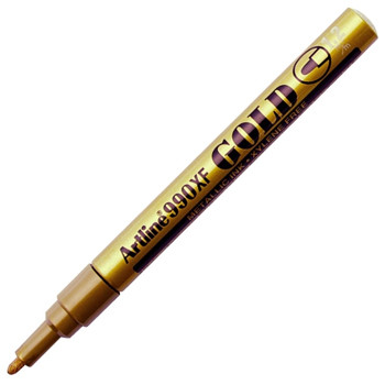 Artline EK-990XF marcador permanente Ponta em bala Dourado
