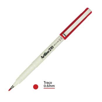 Artline 210 caneta fineliner Vermelho 1 unidade(s)