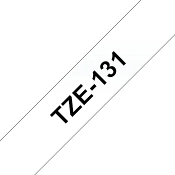 Fita Laminada 12mmx8mts Transparente/Preto