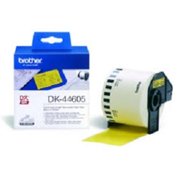 Brother DK-44605 etiqueta para impressão Amarelo