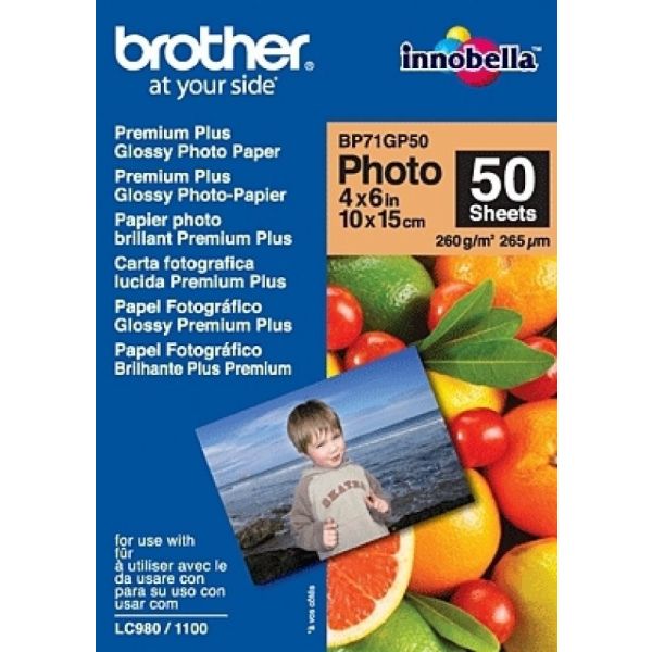 Brother Papel Foto Glossy 10X15 50 F