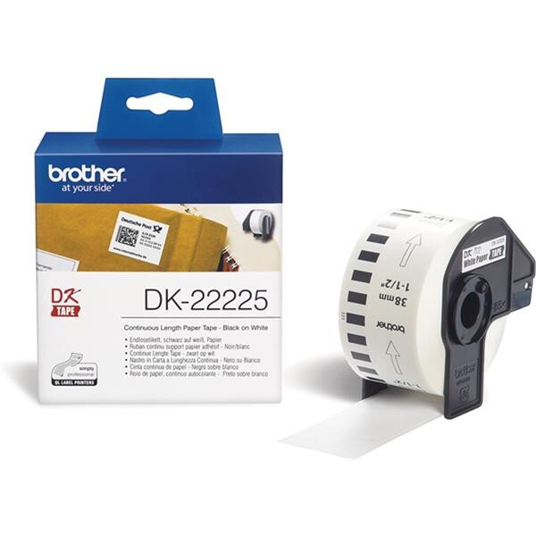 Brother DK-22225 etiquetadora Preto sobre branco