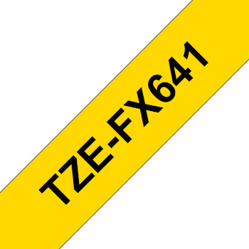 Brother TZE-FX641 etiquetadora Preto sobre amarelo TZ