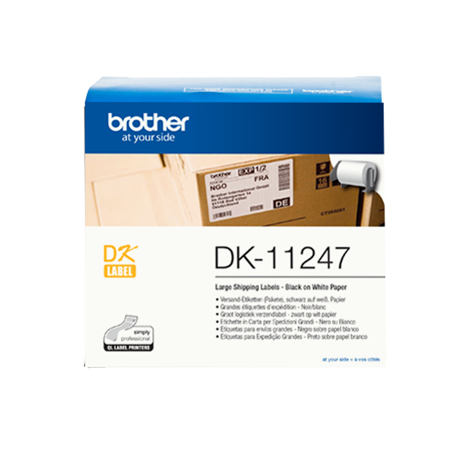 Brother Etiquetas Pré-Cortadas Papel Térmico 103x164mm 180un - DK-11247