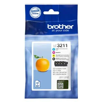 Tinteiro Brother Pack de 4 - LC3211VAL
