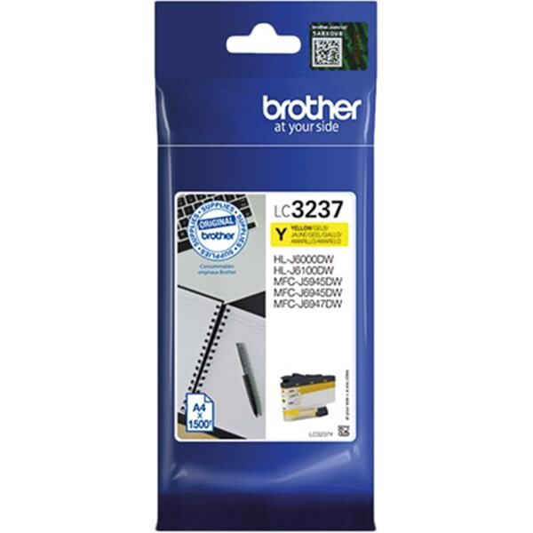 Brother LC-3237Y tinteiro 1 unidade(s) Original Rendimento padrão Amarelo