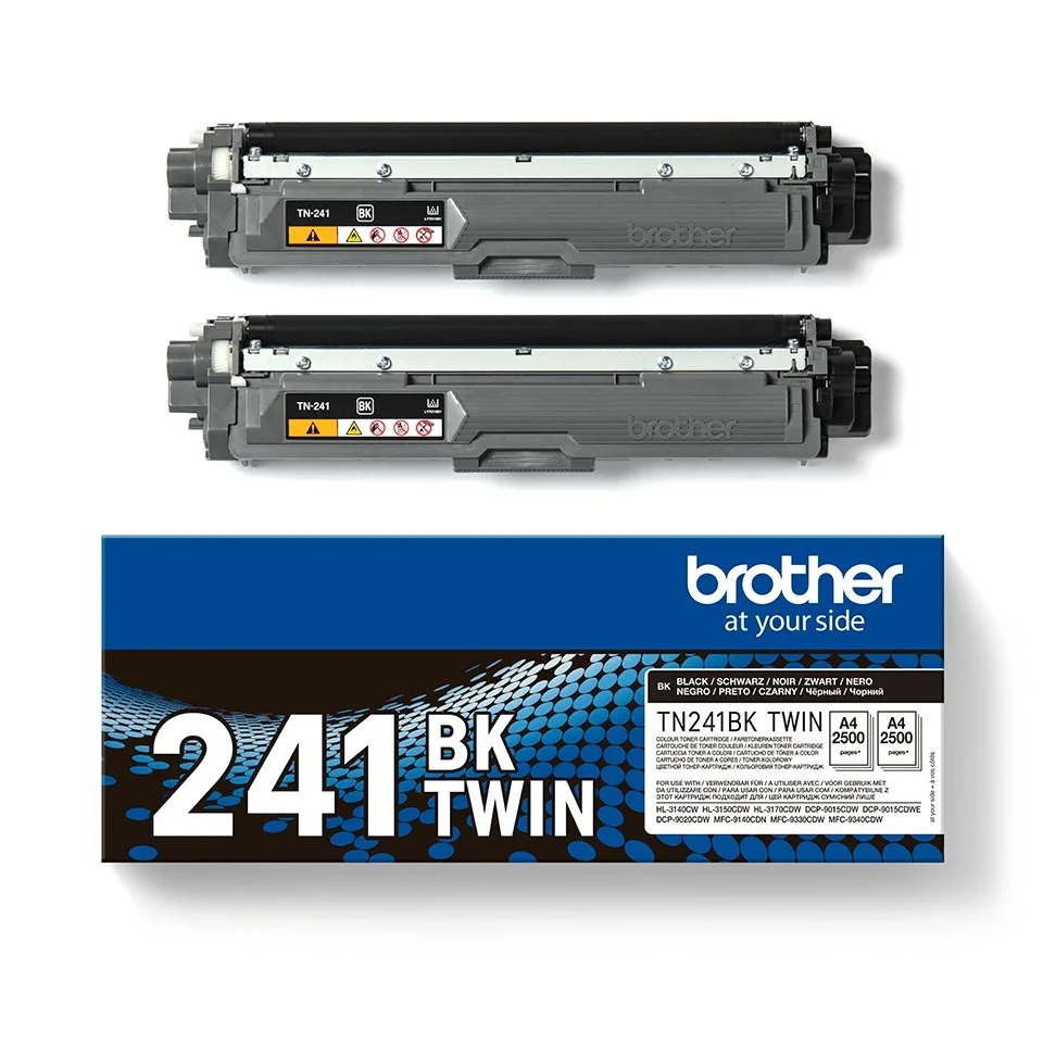 Brother TN241 Preto Pack de 2 Toner Original