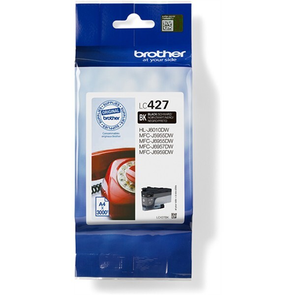 Brother LC-427BK tinteiro 1 unidade(s) Original Rendimento padrão Preto