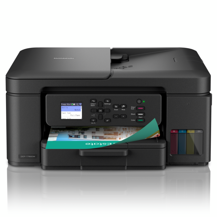 Impressora Multifunções Brother DCP-T780DW Jato Tinta Cores Ecotank Wi-Fi