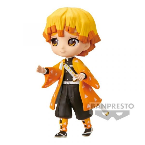 Banpresto Figura Zenitsu Agatsuma Demon Slayer Kimetsu No Yaiba Q Posket Petit 7cm