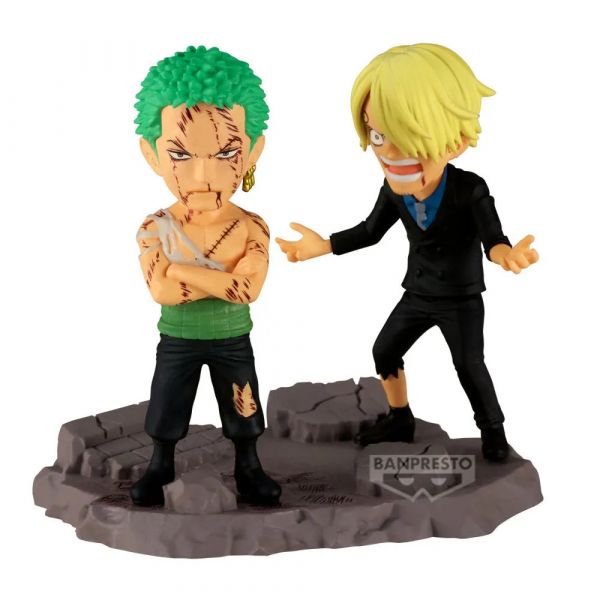 Banpresto One Piece - Roronoa Zoro e Sanji 8cm