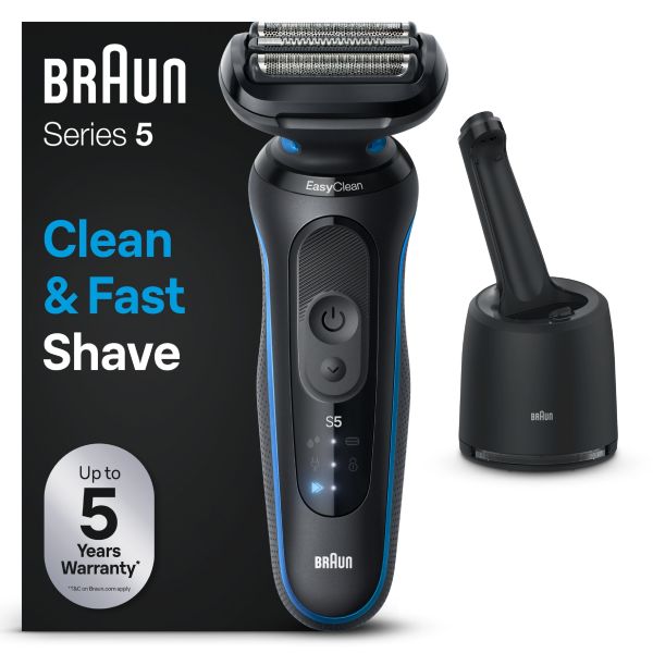 Braun Máquina de Barbear Series 5 52B700 + Pack Limpeza