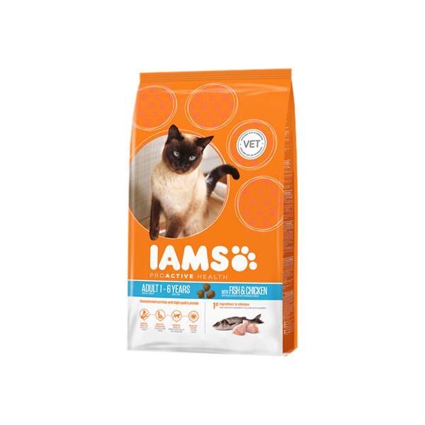 IAMS ProActive Health Adult Fish & Chicken Cat 10Kg
