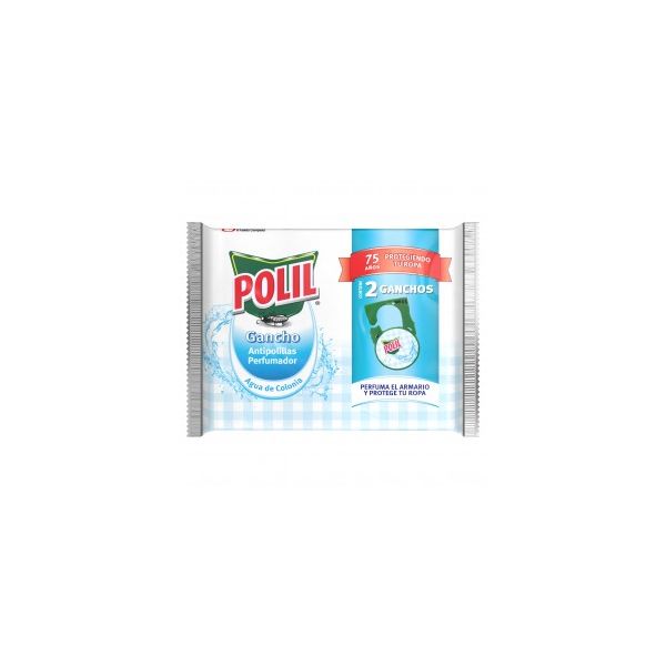 Polil Raid de SC Johnson, 2 Ganchos Antipolillas Perfumados, Aroma Agua de Colonia J341983