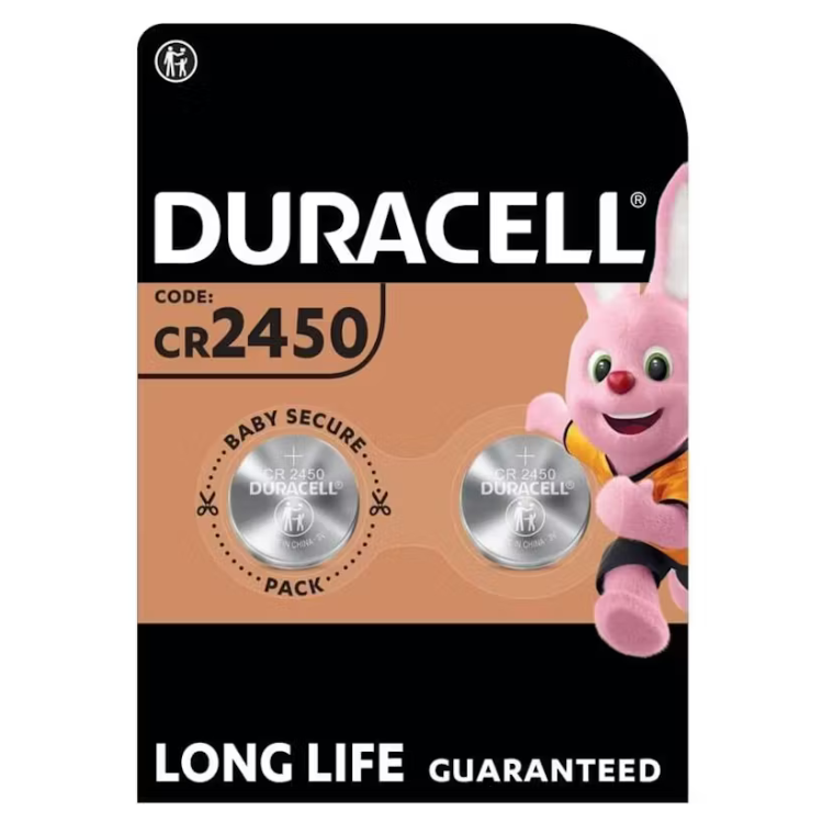 DURACELL - BATERIA BOTO LITIO CR2450 3V 1 UNIDADE