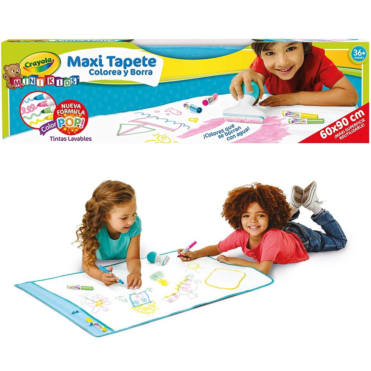 Tapete para colorir com 4 marcadores