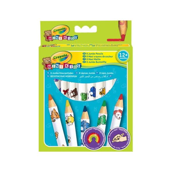 Crayola 24 un. Lápis de Cor Jumbo MiniKids - 3678