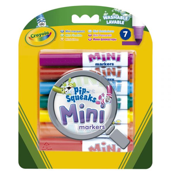 Crayola Set 7 Mini Marcadores Laváveis