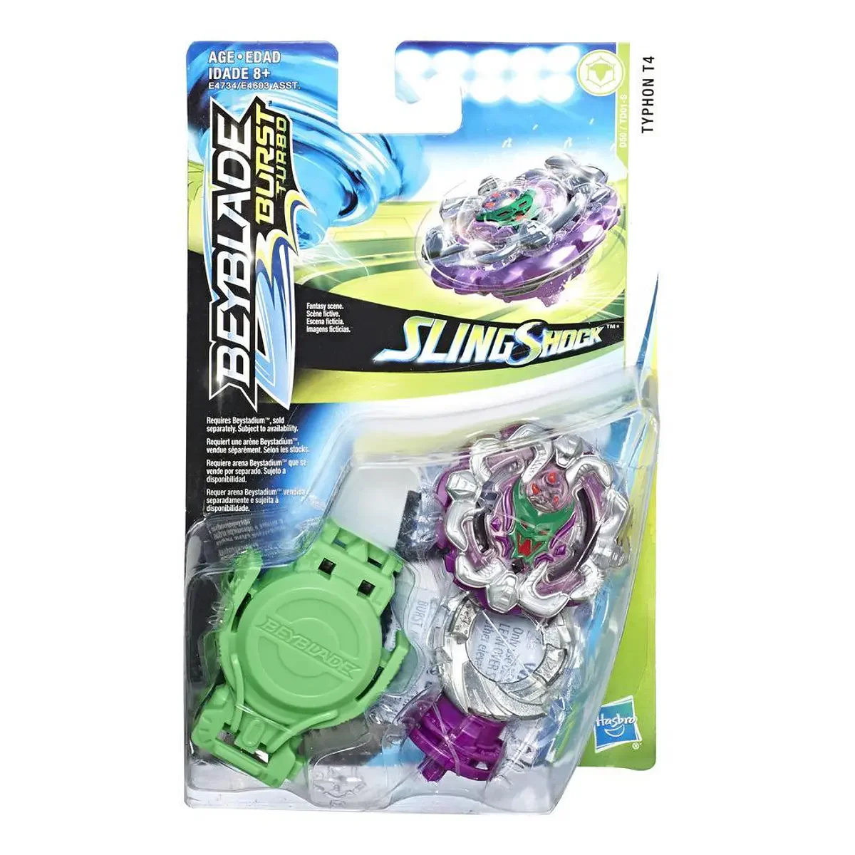 Pião e Lançador SlingShock - Typhon T4