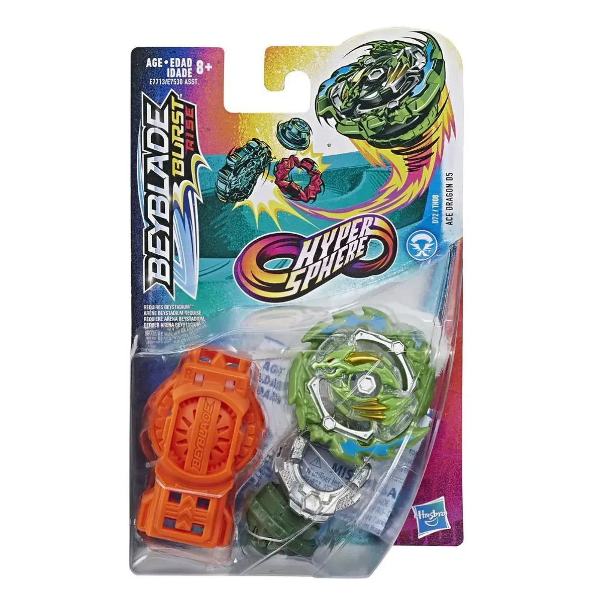 Pião e Lançador HyperSphere - Ace Dragon D5