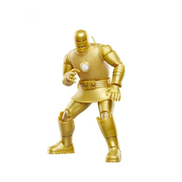 Hasbro Figura de Ação Iron Man Modelo 01 Gold Marvel Legends Series 15cm