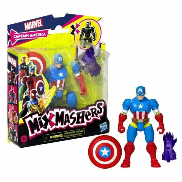 Hasbro Figura Articulada Avengers Mixmashers Capitão América F9267