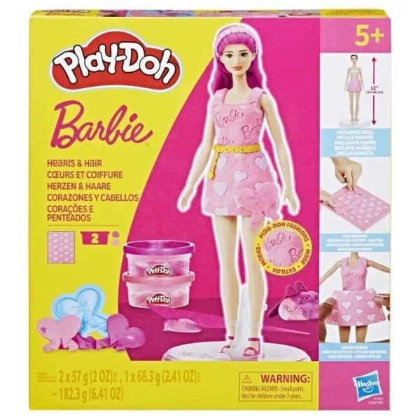 Play-Doh Barbie Corações e Penteados