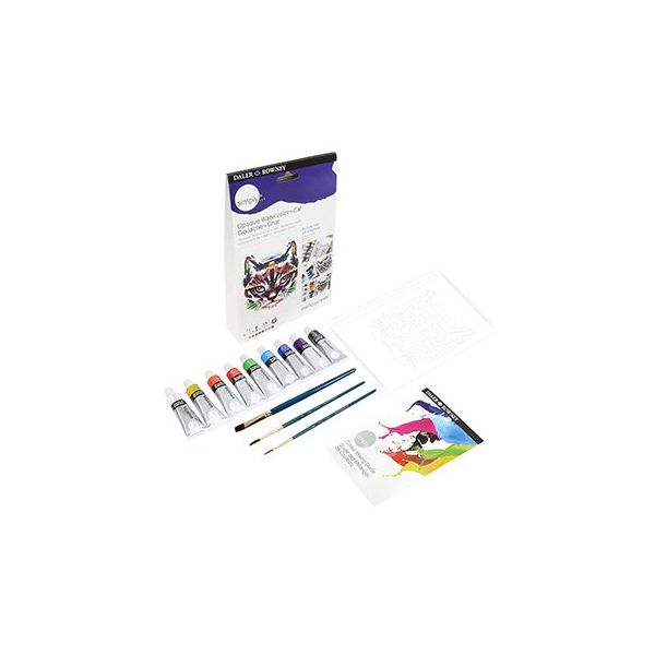 Daler Rowney Kit de Pintura Guache Simply Activity Gato 1 Uni.