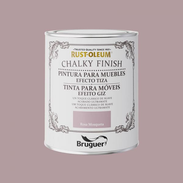 Bruguer Tinta Giz Rust-oleum Chalky Finish Rosa Mosqueta 750ml
