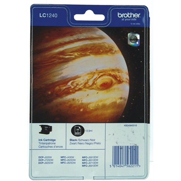 Brother LC-1240BKBP tinteiro 1 unidade(s) Original Preto
