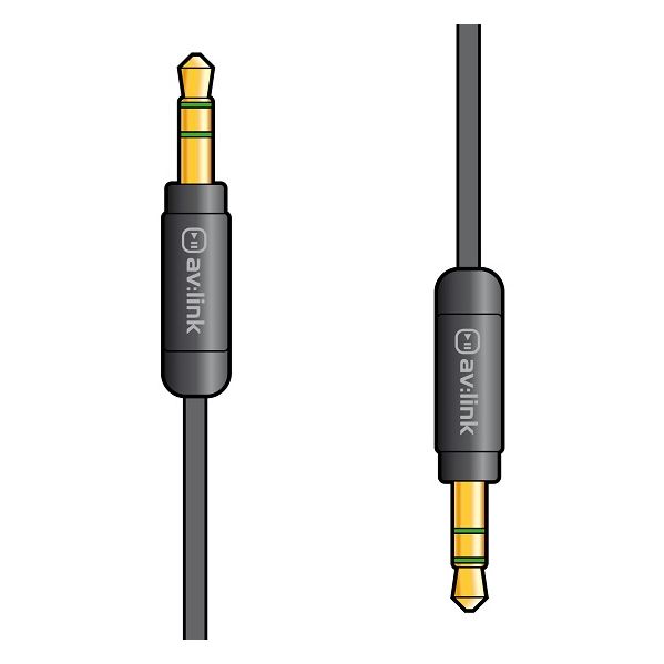 Avlink Cabo Jack 3.5mm Setereo P/ Jack 3.5mm Stereo 0.5m