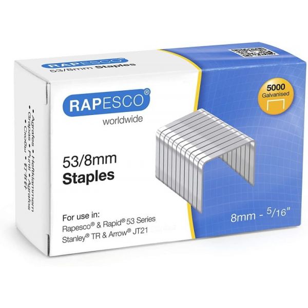 Rapesco Caixa Agrafos Galvanizados 53/8mm x5000