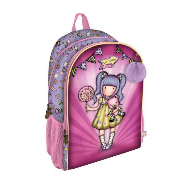 Safta Mochila 2 Fechos Gorjuss Lilás