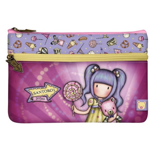 Safta Estojo Simples Raso c/ Bolso Gorjuss Lilás