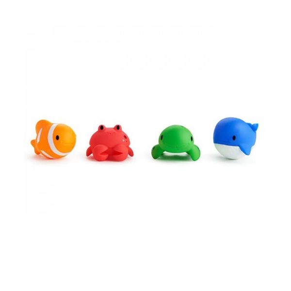 Munchkin Brinquedos Banho Animais do Oceano Esguichadores 4un