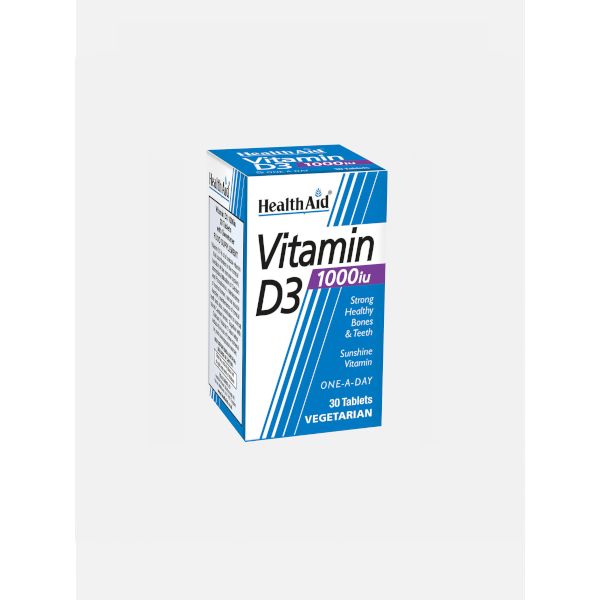 HealthAid Vitamin D3 1000 IU 30 Comprimidos