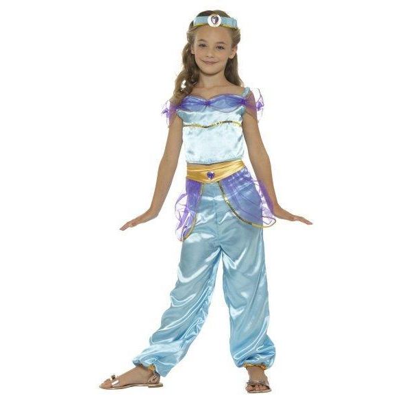 Smiffys Disfarce Princesa da Arábia Azul 4-6 Anos