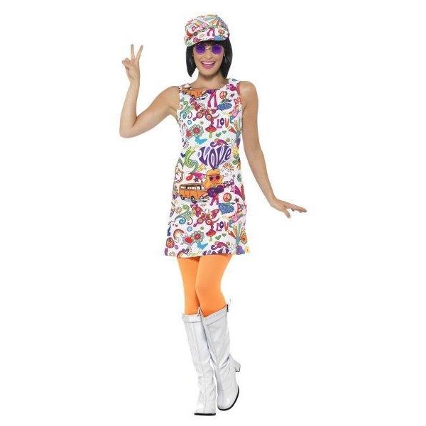 Smiffys Disfarce 60s Groovy Chick M - 220449113