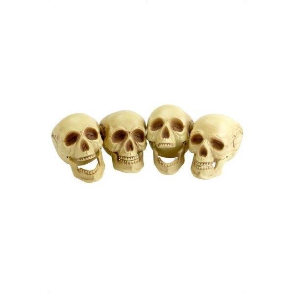 Smiffys Pack 4 Caveiras 16cm - 220036919