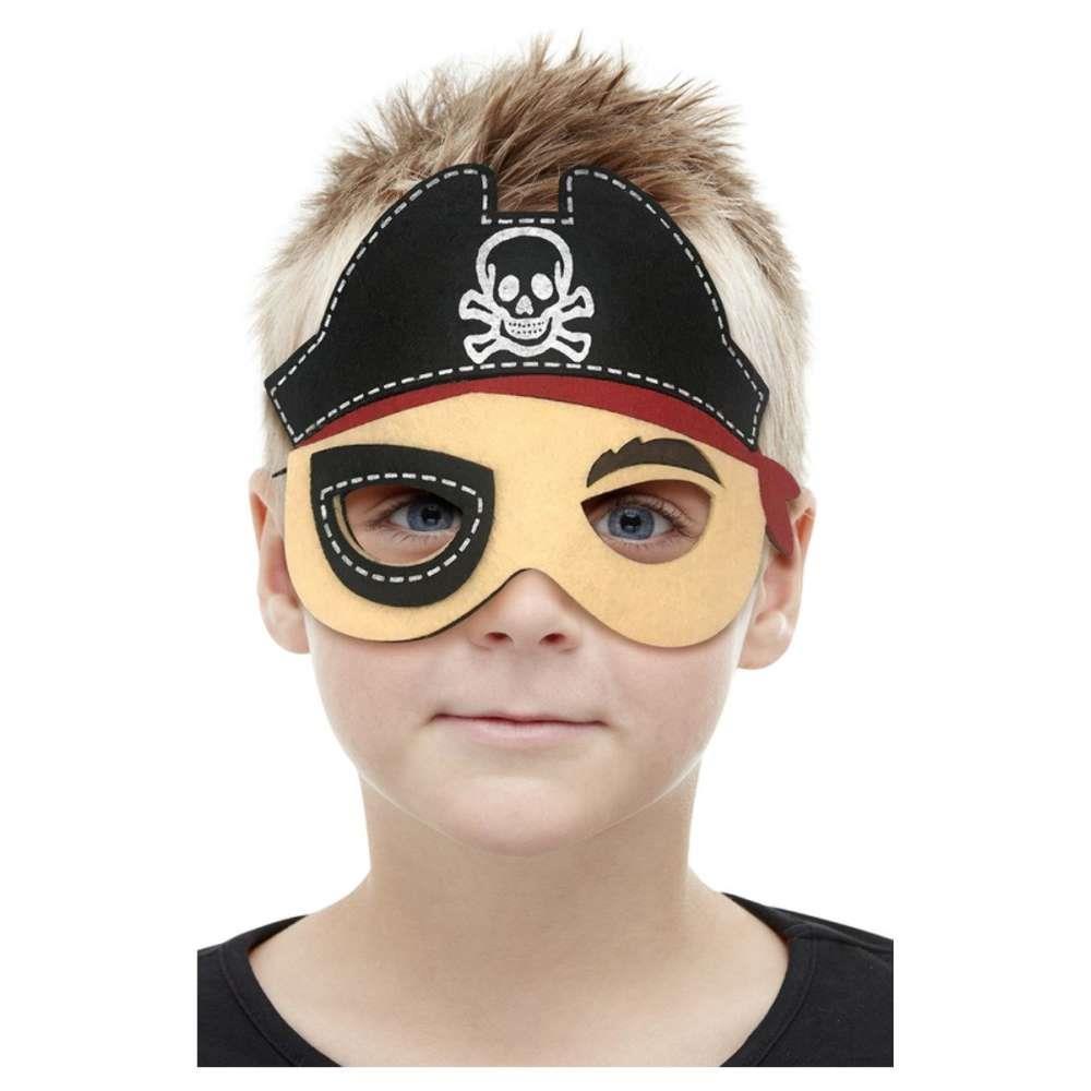 Máscara de Pirata em Feltro