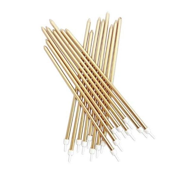 Anniversary House Pack Velas Altas com Suporte Dourado - 121000213