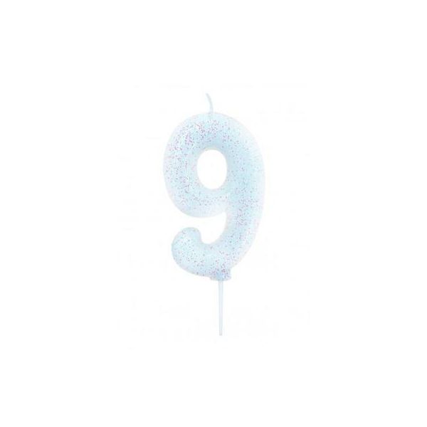 Anniversary House Vela Glitter Nº9 - 121100019